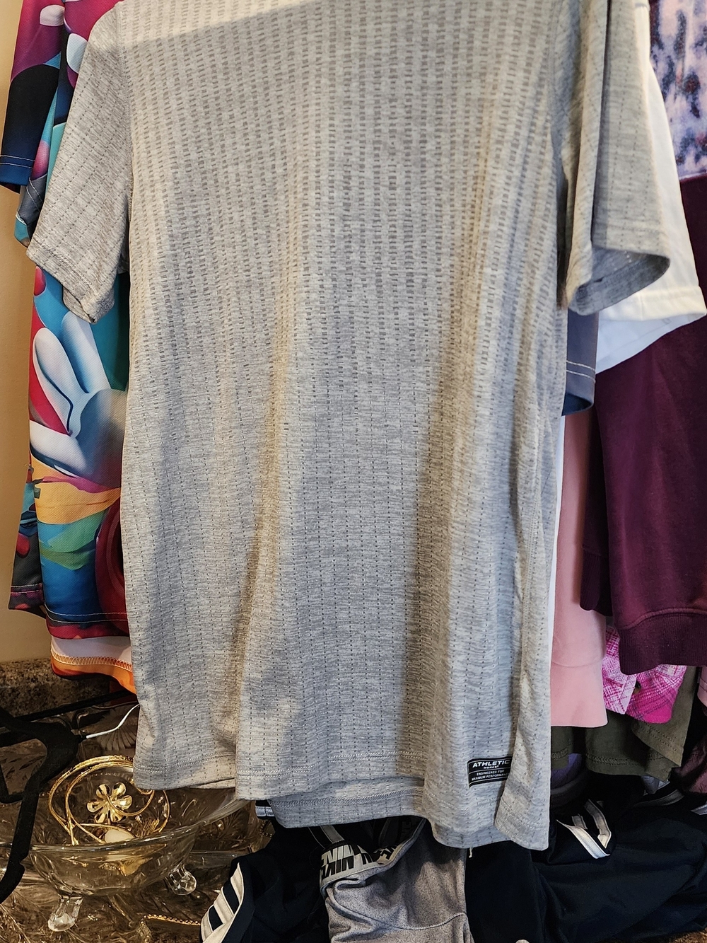 Athletic Works Light Gray Short Sleeve Performance Tee XXL 18